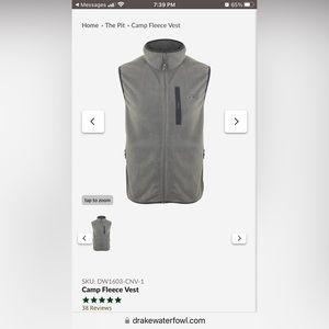 Drake Waterfowl Camp Fleece Vest